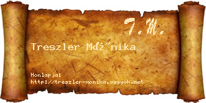 Treszler Mónika névjegykártya